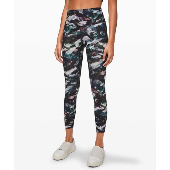 Lululemon Wunder Under High Rise Tight Glacier Camo Starlight Multi Leggings - Picture 1 of 9